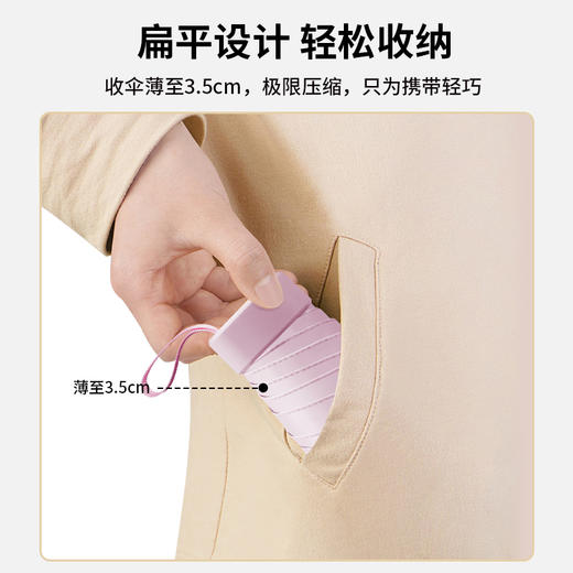 红叶五折美美超扁伞D2787 商品图7