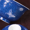 初蓝舍洒蓝蝴蝶盖碗 商品缩略图2
