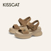 BF楼KISSCAT接吻猫[钱币]厚底沙滩凉拖25夏新增高魔术贴运动凉鞋女KA65387-50吊牌价1299活动价699 商品缩略图1