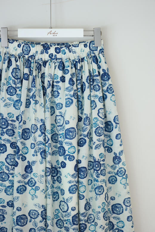 花与棉花 蓝花丝棉半裙 商品图3