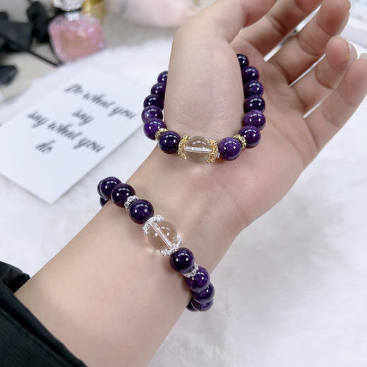 【轻奢国风之美✨】复古新中式仿紫水晶手链【礼盒装】，戴上它，优雅与气质瞬间拉满💎！原创设计 仿紫水晶手链 女轻奢小众设计 奢级感新中式 复古国风手串 商品图0
