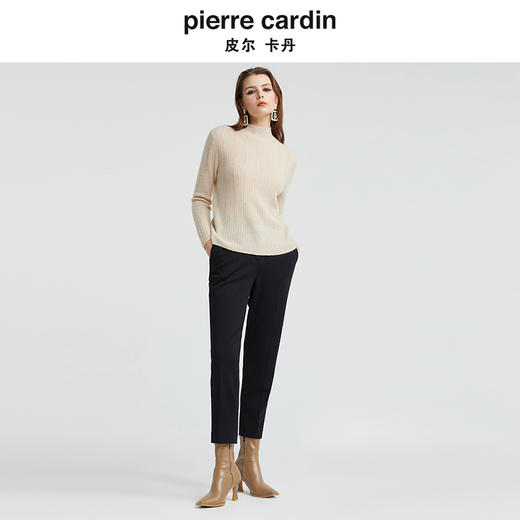 [皮尔卡丹女装]西裤秋冬高级感职业通勤修身西裤 商品图0