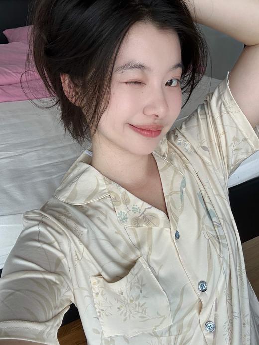 【现货】莱赛尔天丝棉家居服，植物印染长裤款！不退可换码~ 商品图1