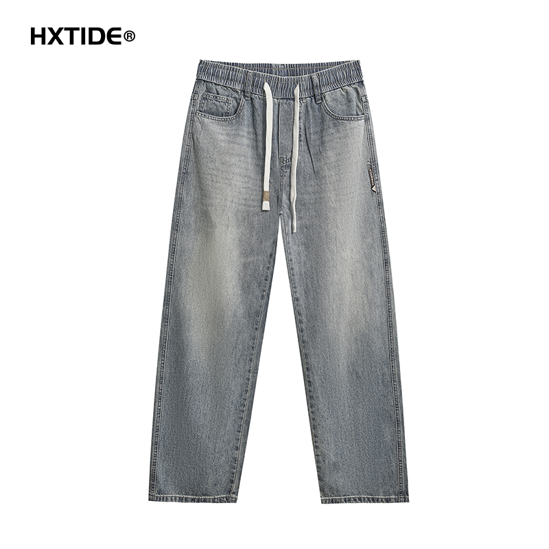 【断码清仓】HX 夏季水洗直筒牛仔宽松长裤C201520043101