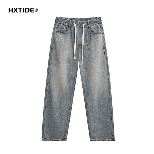 【断码清仓】HX 夏季水洗直筒牛仔宽松长裤C201520043101 商品图0