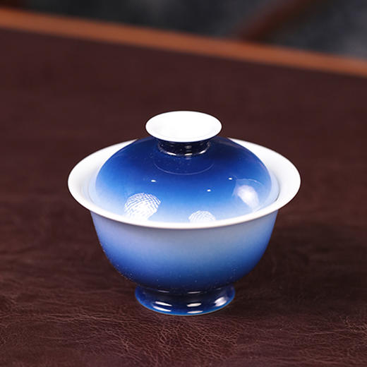 初蓝舍渐变盖碗元宝 商品图1