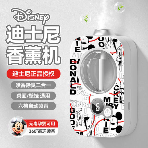 【买一送一！迪士尼梦幻二合一香薰机✨】加湿+香氛二合一💧6档雾化🌸静音大容量，快充待机超长续航！打造你的专属治愈空间💖Disney/迪士尼加湿器 小型家用香薰机二合一 静音卧室大容量雾净化 商品图3