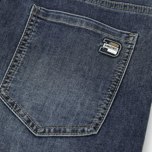 【新品上新】HX 夏季水洗直筒牛仔长裤合体Y201520003101 商品图8