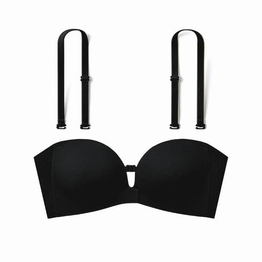 可调节前扣内衣 无肩带隐形防滑聚拢文胸罩 商品图8