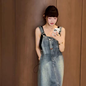 【卖完不补】良木礼牛仔背带裙（84779）