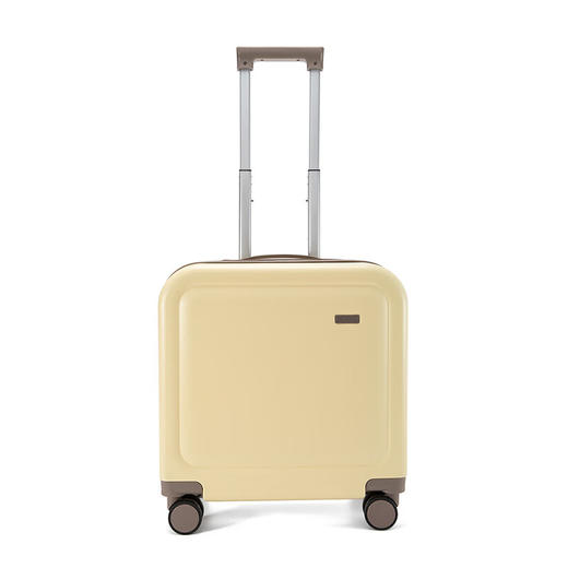 【多样屋专柜】形象派奶油小方糖行李箱 可登机便携小型儿童18寸旅行箱奶油黄 18英寸 商品图1