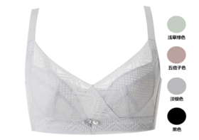 都市丽人塑身系列无超薄蕾丝四排扣记忆钢圈调整型文胸TJ12A4