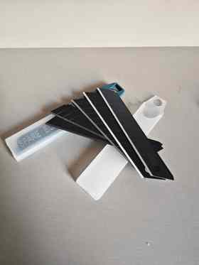 【货号03653】重型黑刃美工刀片SK5锰钢刀片5片装高碳钢刀片壁纸刀片