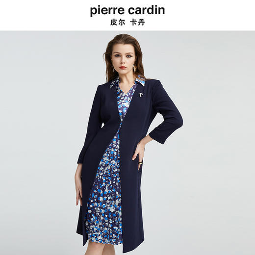 [皮尔卡丹女装]夏季新款时尚百褶花苞袖连衣裙 商品图3