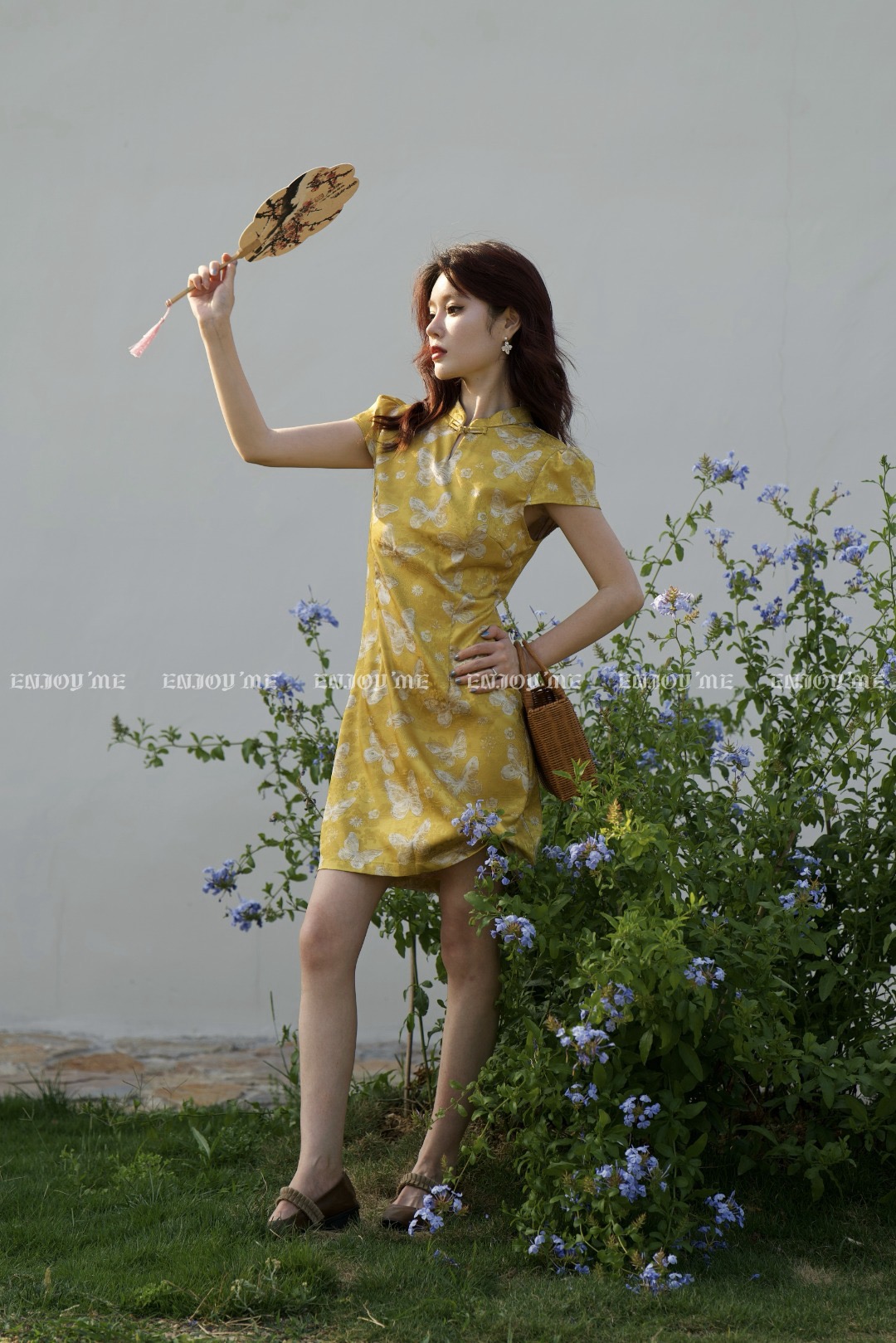 【门店同款】ENJOY夏季云敛-“鸾衿折桂”黄金蝶舞旗袍裙 162896903
