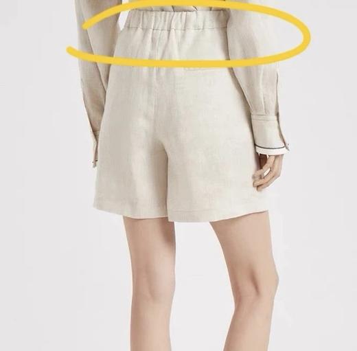 重磅渠道  bc亚麻短裤  百分百亚麻   腰部半弹力松紧 商品图1