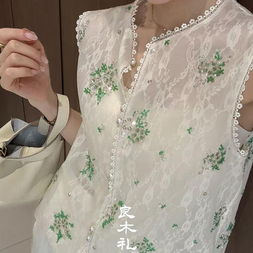 【预售7天】良木礼真丝珠串马甲（734） 商品图4