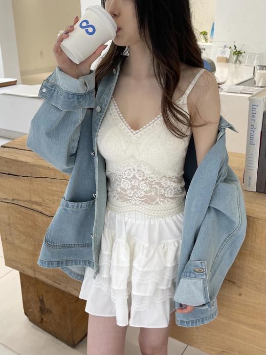 真的被惊艳到了！美哭😭【法式氛围感重工蕾丝吊带&背心】自带Bra 颜值在线！质感在线！ 不管是单穿！还是内搭穿！ 显得人立马有气质了！秒变财阀千金！ 商品图5