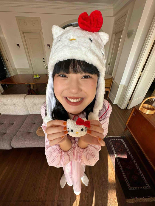 官网400+ 莱赛尔天丝棉女士家居服 浪漫粉色HElloKitty超柔软丝滑睡裙 短袖套装长袖长裤睡衣 商品图7