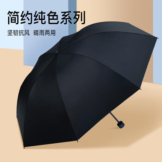 红叶三折PG黑胶伞D2788 商品图6