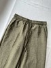 贝壳三 亚麻混纺松紧腰抽绳休闲裤高腰宽松透气直筒阔腿裤C052727 商品缩略图9