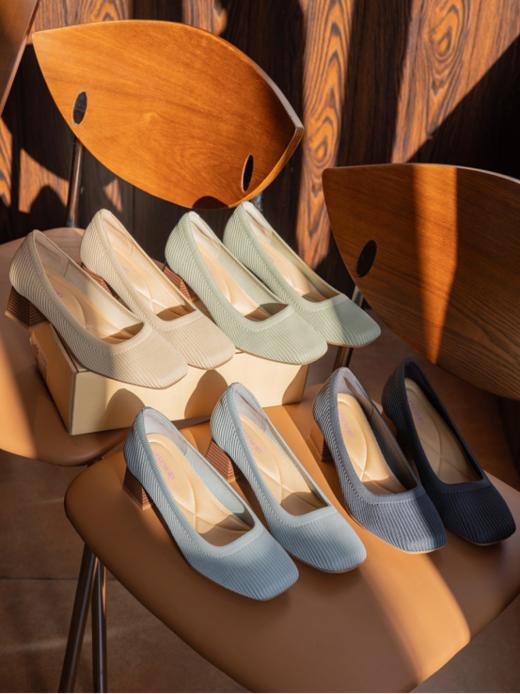 🎉【品牌直发】SevenMolly品牌新品来袭❗单鞋/高跟鞋多个款式可选💥，优雅百搭❗ 国外售价💰139＄/双（约1000元RMB）团购💰¥99 ✅鞋面飞织一体织工艺 商品图4