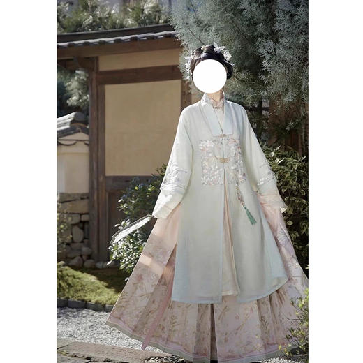 裁缝学苑AQ465新中式立领对襟长衫合领衫纸样汉服女装上衣两件套样板 商品图1