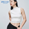 simplepieces春季款SPS毛织女高领修身短款无袖背心 商品缩略图0