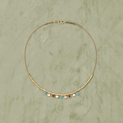 订购8周到｜Tityaravy-Vamsa-珍珠 绿松石 彩色碧玺 项链［法国设计师］ 商品图1