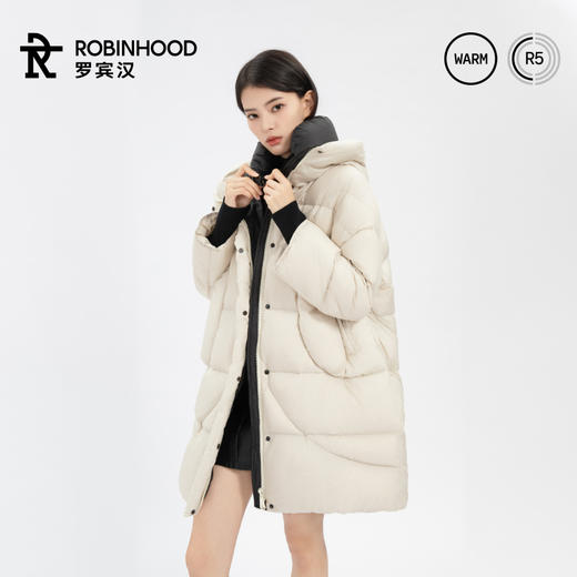 罗宾汉云感泡芙中长款羽绒服 | 90%白鸭绒，市场价2899，清仓价299元 商品图1