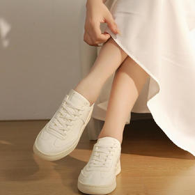 「K」洛诗琳14923云朵舒适小白鞋2025夏季新款小增高板鞋28118