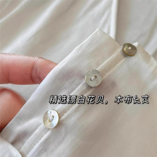 灵动呼吸感品质棉麻亚麻女装！100苎麻重工刺绣小衫V领衬衫！ 商品图3