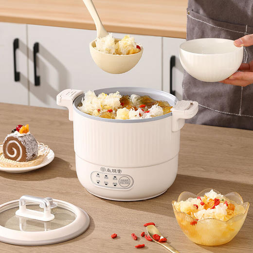 【多样屋专柜】尚朋堂电煮锅多功能宿舍学生煮面火锅煲粥多用锅1.2L  商品图2