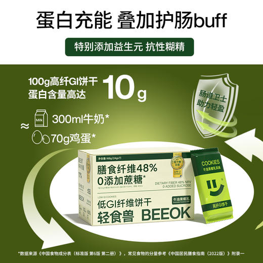 轻食兽 高纤GI饼干系列168g 多规格合集 商品图7