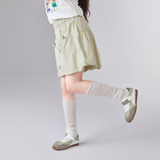 笛莎Deesha 童装女童裤子女童A字花苞短裤 商品图1