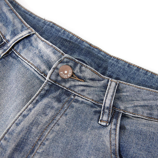 【新品上新】HX 夏季水洗直筒牛仔长裤合体S201522094101 商品图4