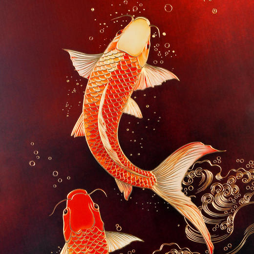 富贵有余 铜雕艺术画 商品图2