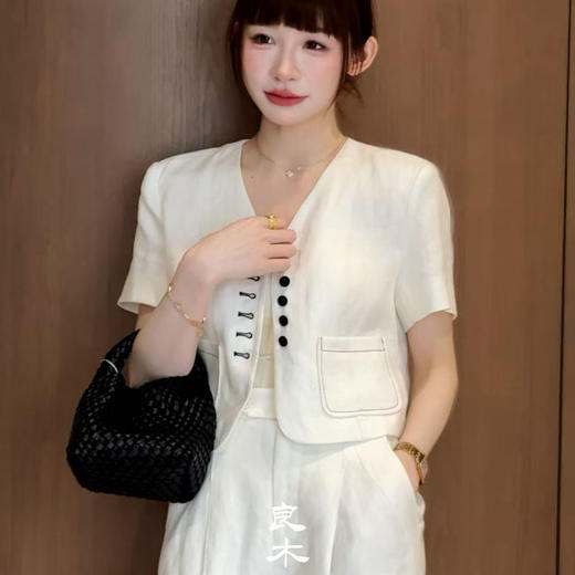 【部分现货】良木礼亚麻套装（2e091-2e044） 商品图0