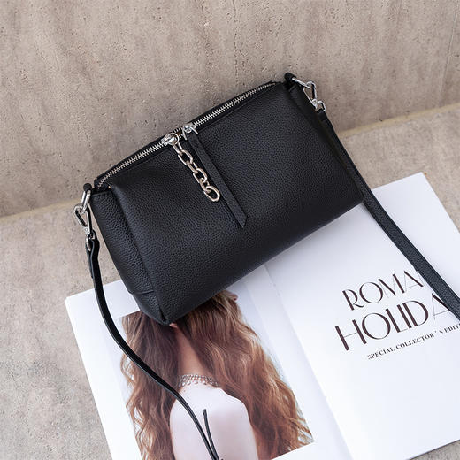 【预售3天】时尚百搭小方包2025新款小众高级感单肩包复古通勤斜挎包ZH5780 商品图6