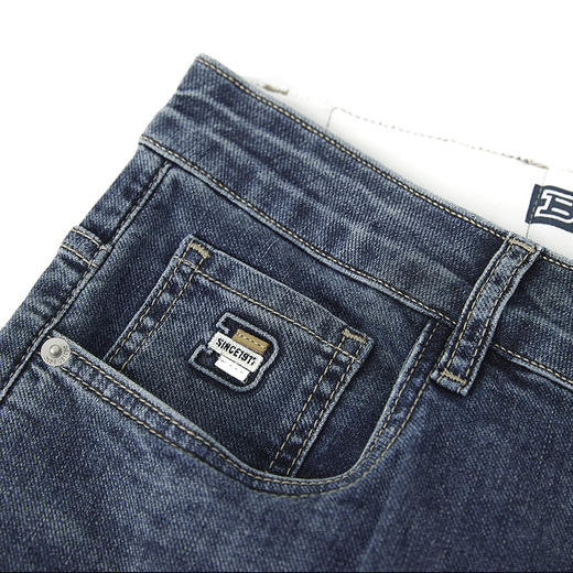 【新品上新】HX 夏季水洗直筒牛仔长裤合体Y201520003101 商品图4