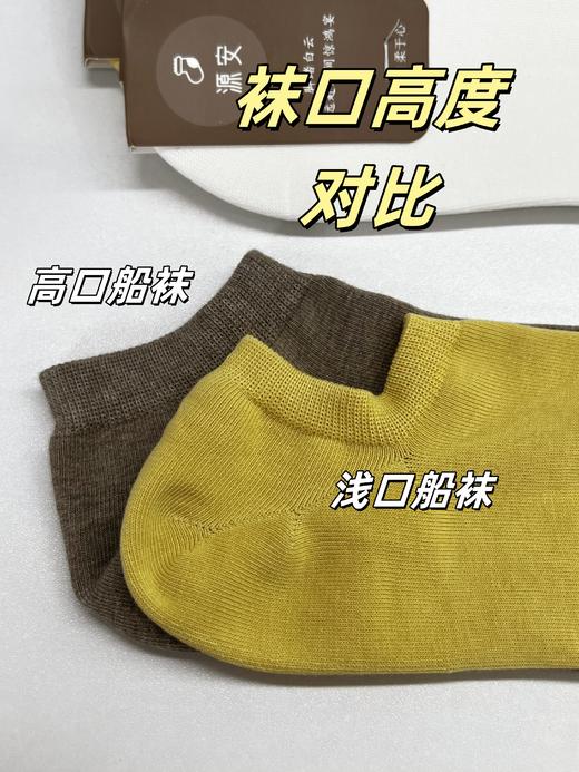 【95%新疆棉  🧦短袜组合】透气短袜，☁️新疆长绒棉，防滑不掉跟，1个组合6双，有高袜口、低袜口两个组合，低袜口后跟有防滑硅胶条，高袜口穿得牢，无需加硅胶条 商品图2
