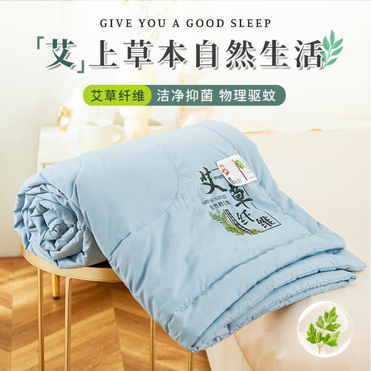 【品牌直发】加倍生活 艾草驱蚊夏被 空调被 可水洗可机洗夏凉被 商品图0