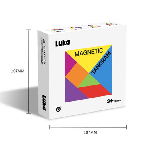 Luka卢卡磁力七巧板积木儿童益智玩具磁性积木拼图磁力片磁力棒 商品图6