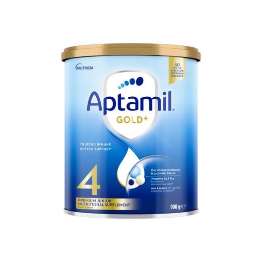 【品牌直供】澳洲Aptamil爱他美金装版奶粉 4段 2岁以上 900g【超过6罐请分开下单】 商品图1