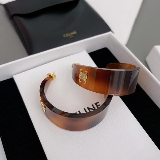 赛琳凯旋门棕色半弯耳环（XJ） 商品图10