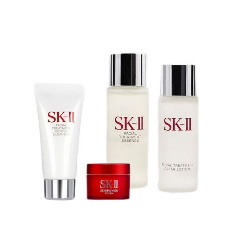 SK-II旅行四件套（洁面20g+清莹露 30ml+护肤露 30ml+大红瓶面霜15g）