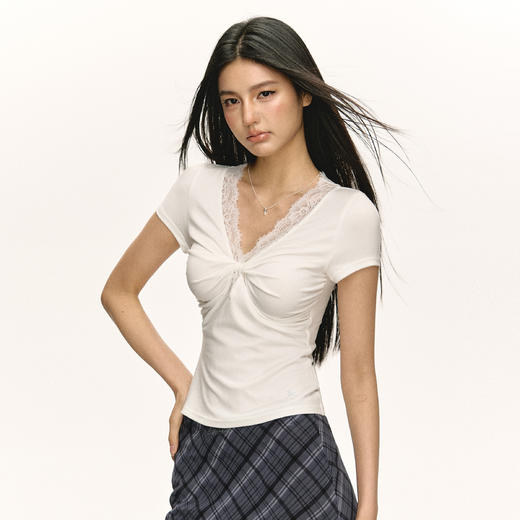 Ariseism 美式复古短袖T恤女夏季新款上衣 商品图0