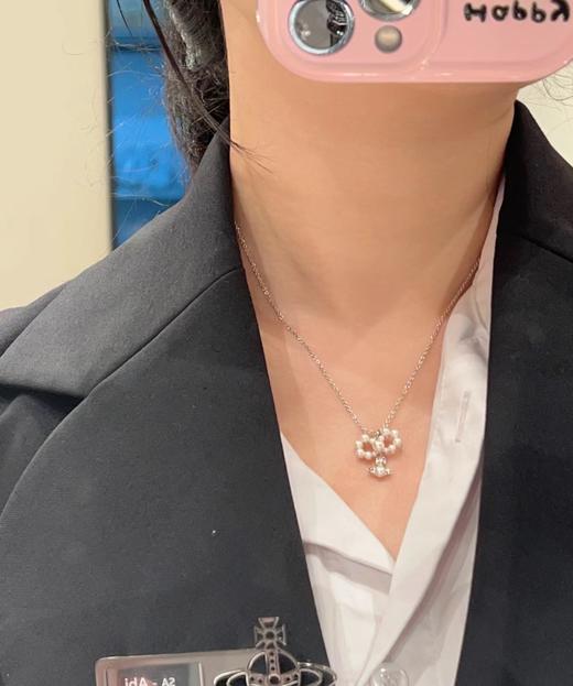 西太后 绝美珍珠蝴蝶结土星项链（XJ） 商品图4