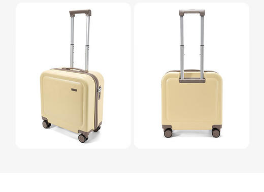【多样屋专柜】形象派奶油小方糖行李箱 可登机便携小型儿童18寸旅行箱奶油黄 18英寸 商品图3