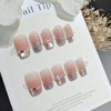 【法式闪粉】穿戴甲10片S187织梦蝴蝶短梯气质显白法式闪粉腮红甲手工假指甲片。ry 商品缩略图3